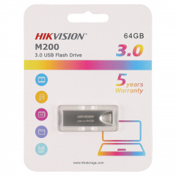 Флеш-память USB 64 Gb HIKVision M200 U3, USB 3.0, Аллюминий