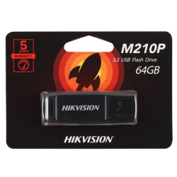 Флеш-память USB 64 Gb HIKVision M210P, USB 3.0, Черный