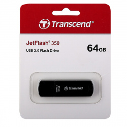 Флеш-память USB 64 Gb Transcend JetFlash 350  2.0 Black
