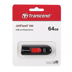 Флеш-память USB 64 Gb Transcend JetFlash 590 2.0 Black