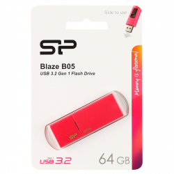 Флеш-память USB 64 Gb Silicon Power Blaze B05 Peach USB 3.0