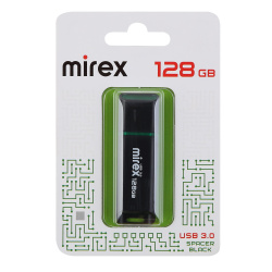 Флеш-память USB 128 Gb Mirex SPACER BLACK USB 3.0 (13600-FM3SP128)