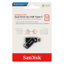 Флеш-память USB 128 Gb SanDisk Ultra Dual Drive Go USB 3.1 - USB Type C