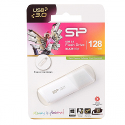 Флеш-память USB 128 Gb Silicon Power Blaze B06 USB 3.0 Белый