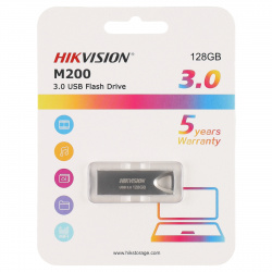 Флеш-память USB 128 Gb HIKVision M200 U3, USB 3.0,  Аллюминий