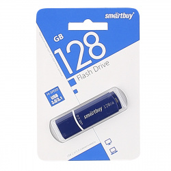 Флеш-память USB 128 Gb Smartbuy Crown Blue (SB128GBCRW-Bl) USB 3.0