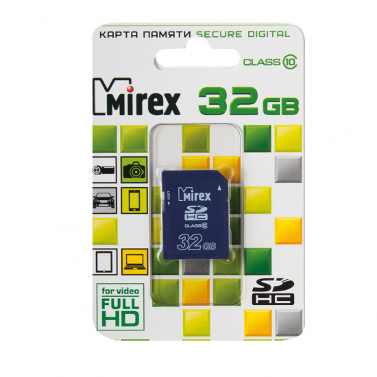 Карта памяти SDHC Card 32Gb class 10 Mirex