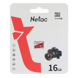 Карта памяти microSDHC 16GB Class 10 UHS-I U1 Netac