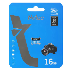 Карта памяти microSDHC 16GB Class 10 UHS-I U1 Netac