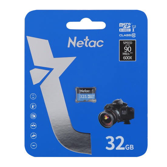 Карта памяти microSDHC 32GB Class10 Netac NT02P500STN-032G-S P500 UHS-I U1