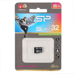 Карта памяти microSDHC Card (T-Flash) 32Gb класс 10 UHS-I Silicon Power Elite