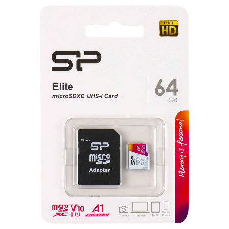 Карта памяти silicon power elite microsdxc 64 гб