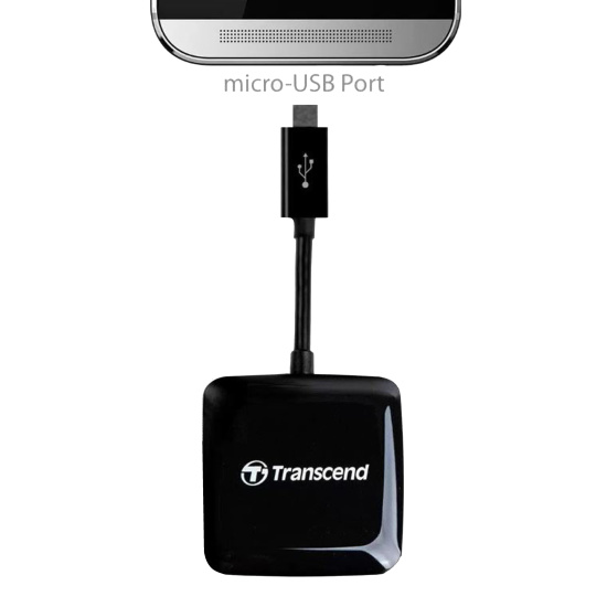 Картридер Transcend TS-RDP9K OTG microUSB