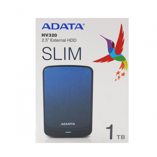 Внешний жёсткий диск A-DATA 1Tb  HV320  AHV320-1TU31-CBL 2.5" USB 3.1 синий 