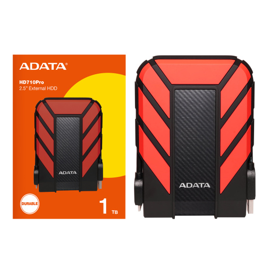 Внешний жёсткий диск A-DATA 1Tb  HD710  USB 3.2 красный
