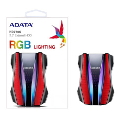 Внешний жёсткий диск A-DATA 1Tb  HD770G AHD770G1TU32G1-CRD USB 3.2 красный