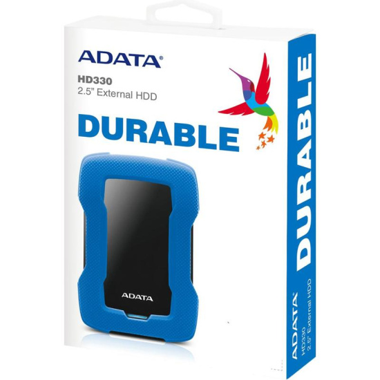 Внешний жёсткий диск A-DATA 2Tb  HD330  AHD330-2TU31-CBL 2.5" USB 3.2 синий