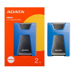 Внешний жёсткий диск A-DATA 2Tb HD650 AHD650-2TU31-CBL USB 3.2 синий