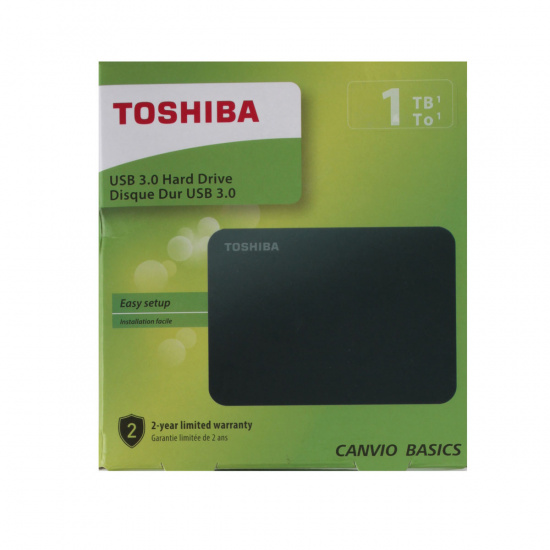 Внешний жёсткий диск Toshiba 1Tb HDTB410EK3AA Canvio Basics 2.5" USB 3.1 черный