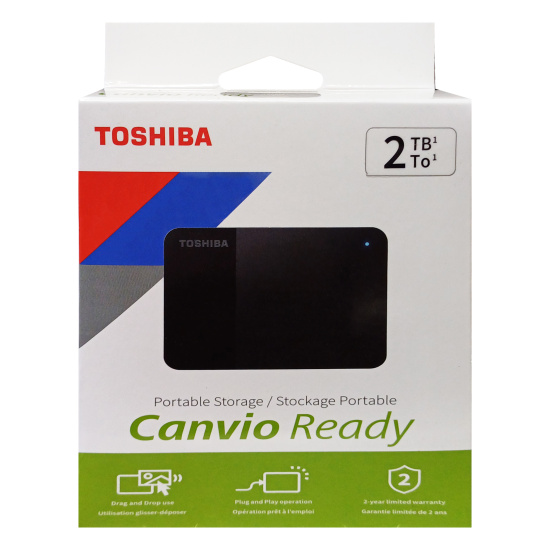 Внешний жёсткий диск Toshiba 2Tb HDTP320EK3AA 2,5' USB 3.2 Black
