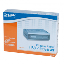 Принт-сервер D-Link DP-301U 10/100mbps 1USB-port
