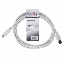 Кабель USB 2.0  A-B 3 метра Telecom (TC6900-3.0M_461860)