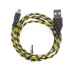 Кабель USB 2.0 A-micro B (m-m), 1,0 м, ткан.оплетка Defender