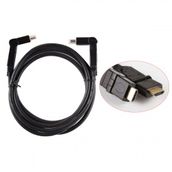 Кабель HDMI 1.3 19М/19М 1,8 метра поворот. штекер, позолоченные контакты Sven