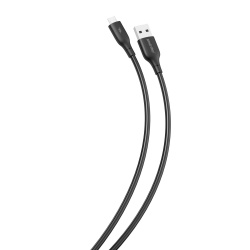 Кабель USB-micro USB, S25 длина 1м, черный, макс. сила тока 3А (iK-12-S25b) Smartbuy