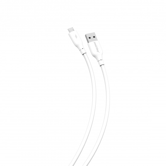 Кабель USB-micro USB, S25 длина 1м, белый, макс. сила тока 3А (iK-12-S25w) Smartbuy