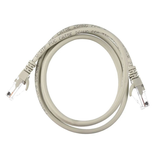 Кабель Patch Cord GoPower кат.5е 1м  серый