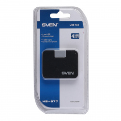 Разветвитель USB Sven HB-677 4 порта USB 2.0, черный SV-017347