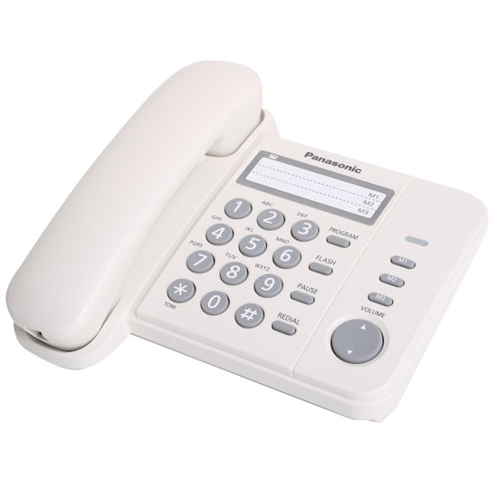 Телефон Panasonic KX-TS 2352 RUW белый