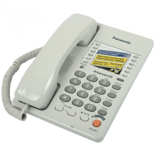 Телефон Panasonic KX-TS 2363 RUW белый, спикерфон