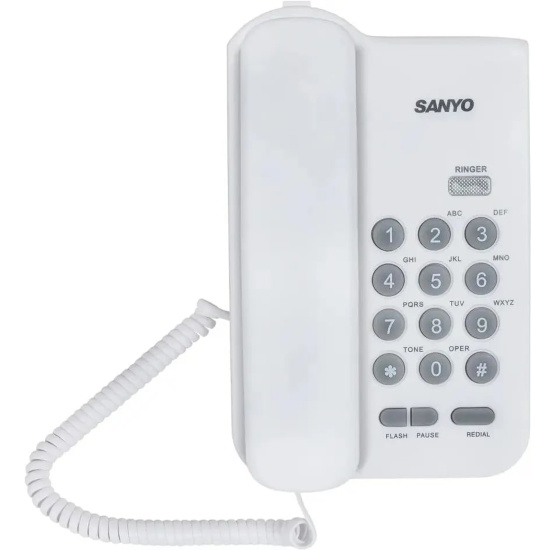 Телефон, Sanyo, RA-S108W, белый