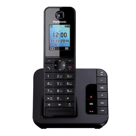 Радио телефон Panasonic KX-TGH 220 RUB ( АОН, подсветка, будил, автоответчик, спикерф, цв.дисплей)