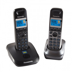 Радио телефон Panasonic KX-TG 2512 RU2 (2 трубки, АОН, подсветка дисплея, спикерфон)