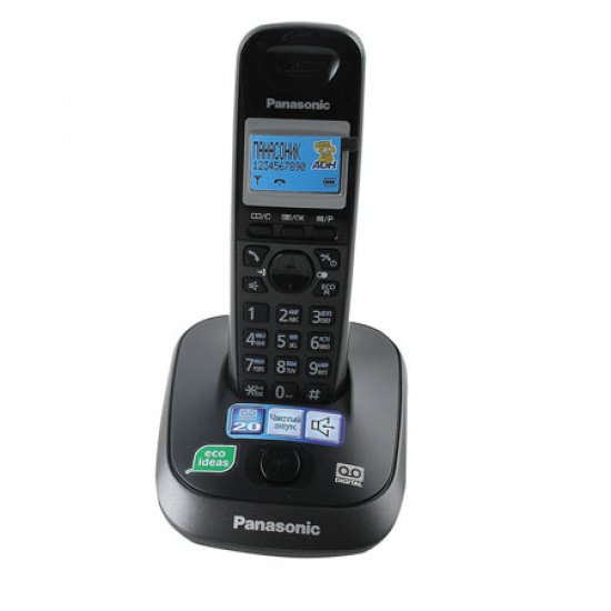 Радио телефон Panasonic KX-TG 2521 RUT (АОН, а/о, подсветка дисплея, спикерфон)