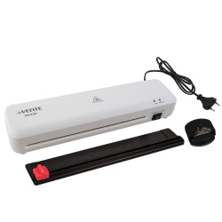 Ламинатор deVENTE DV230KIT, А4, до 125 мк белый (4201307) резак и обрезчик углов в комплекте