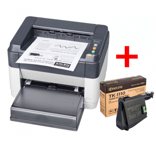 Комплект: принтер Kyocera FS-1040 + доп. картридж TK-1110