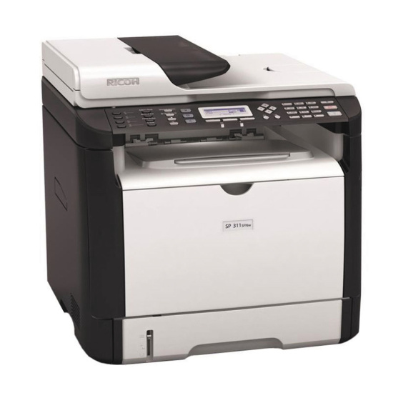 Многофункциональное устройство Ricoh Aficio SP 311SFN (принтер-сканер-копир-факс)