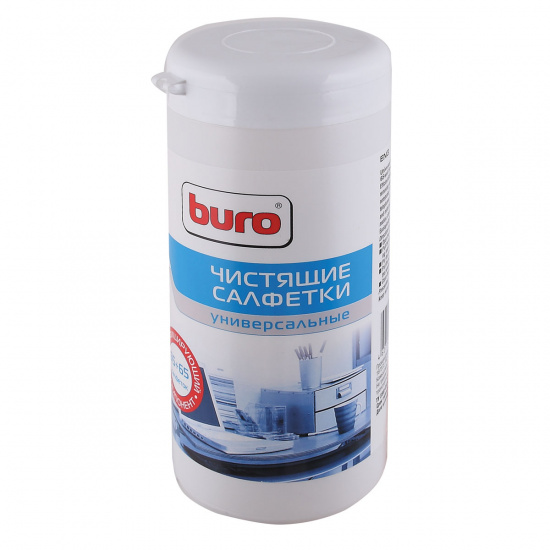 Туба с чистящими салфетками BURO универс. BU-Tmix (65 влажных + 65 сухих) (817437)