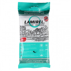 Чистящие салфетки влажные Lamirel для поверхностей, антибактериальные (24шт.) LA-61617