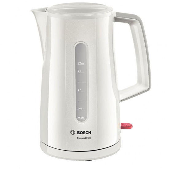 Чайник электрический Bosch TWK3A011 белый (1,7л./2400 Вт/диск)