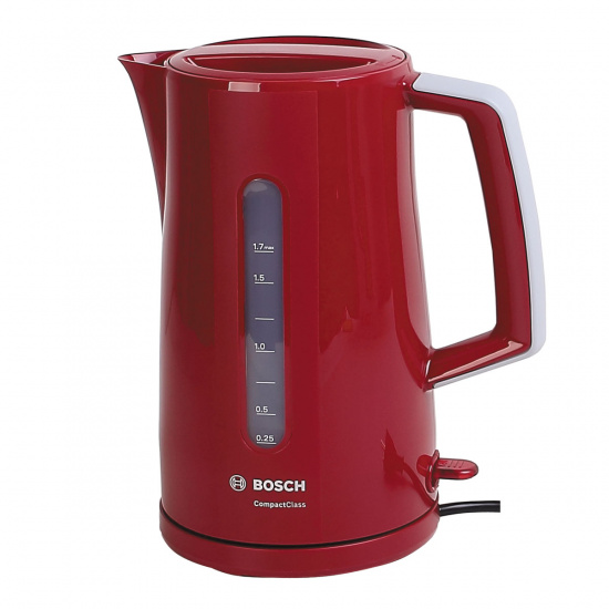 Чайник электрический Bosch TWK3A014 красный (1,7л./2400 Вт/диск)