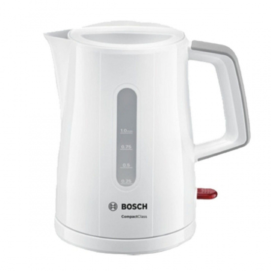 Чайник электрический Bosch TWK3A051 белый (1л./2400 Вт/диск)