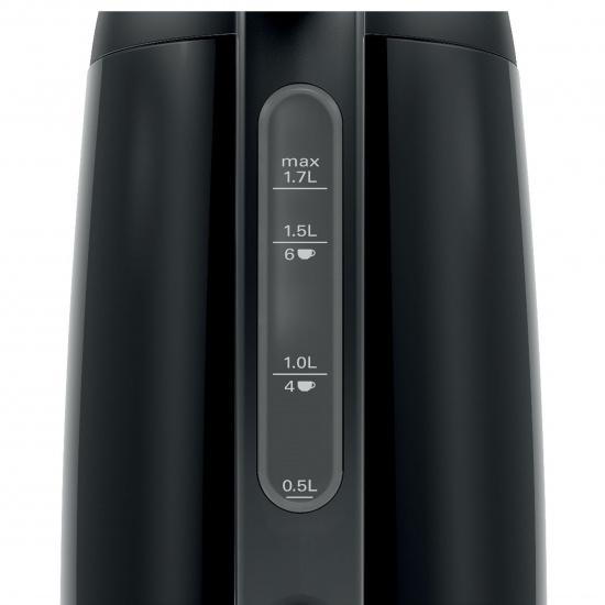 Чайник электрический Bosch TWK3P423 металл, черный (1,7л./2400 Вт/диск)