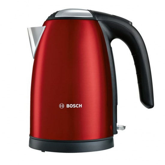 Чайник электрический Bosch TWK 7804 металл, красный (1,7л./2200 Вт/диск)