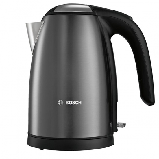 Чайник электрический Bosch TWK 7805 металл, черный (1,7л./2200 Вт/диск)