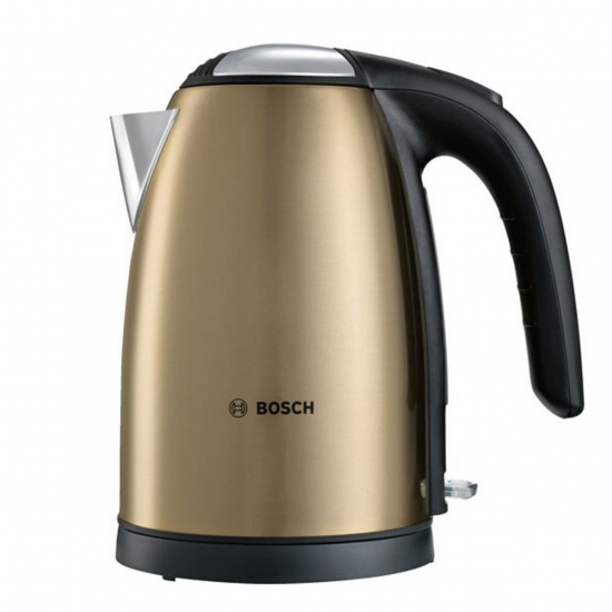 Чайник электрический Bosch TWK 7808 металл, золото (1,7л./2200 Вт/диск)